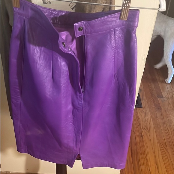 American Vintage Vibrant Purple Pencil Skirt - Picture 3 of 6
